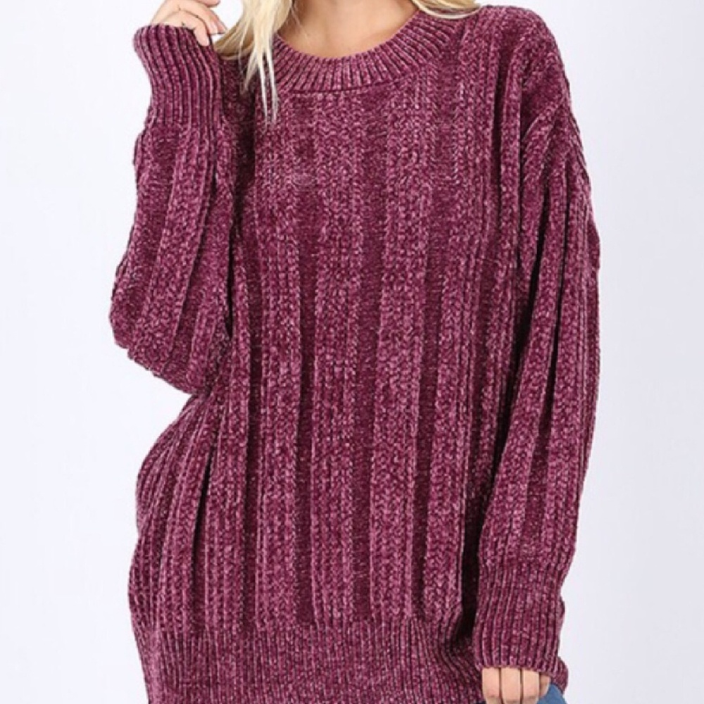 • RP • Clmayfae Berry Chenille Sweater S/M